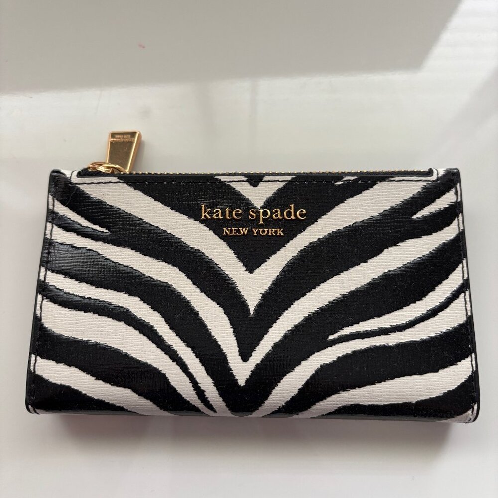 Kate Spade Zebra Stripe Wallet NWT - Never Used! Perfect Condition.